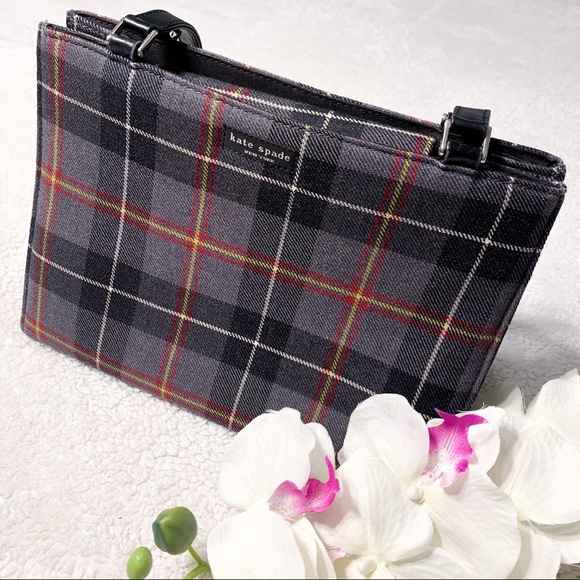 kate spade Handbags - KATE SPADE GINGHAM VINTAGE PLAID SMALL TOTE BAG